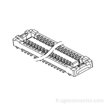 Connecteurs de panneaux de type vertical SMT femelles